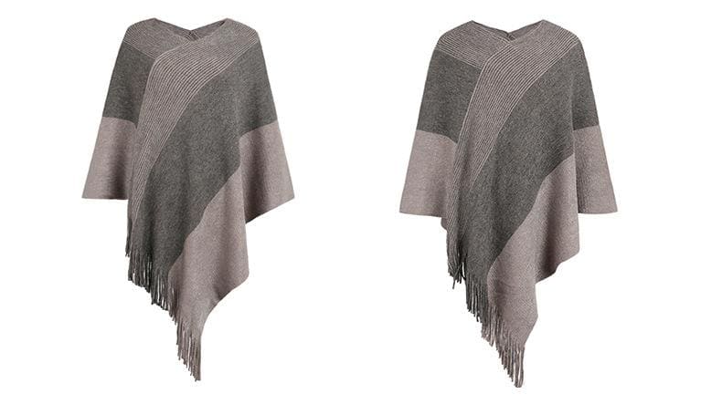 Poncho à franges - poncho-boutique
