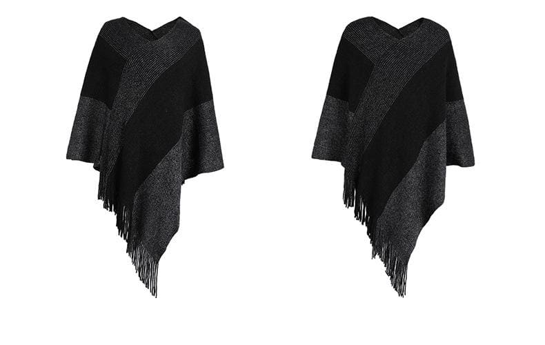 Poncho à franges - poncho-boutique