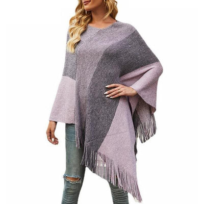 Poncho à franges - poncho-boutique