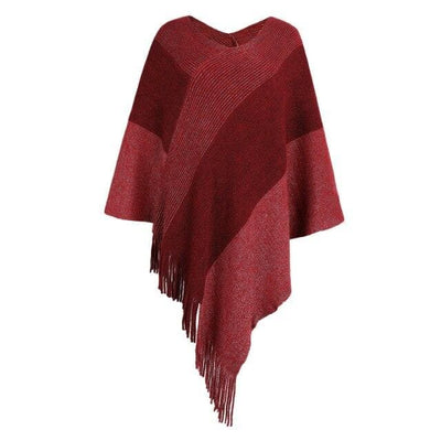 Poncho à franges - poncho-boutique