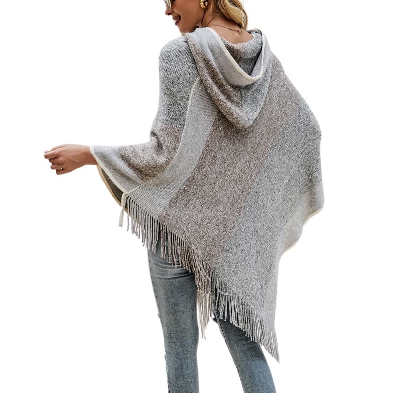 Poncho capuche femme - poncho-boutique