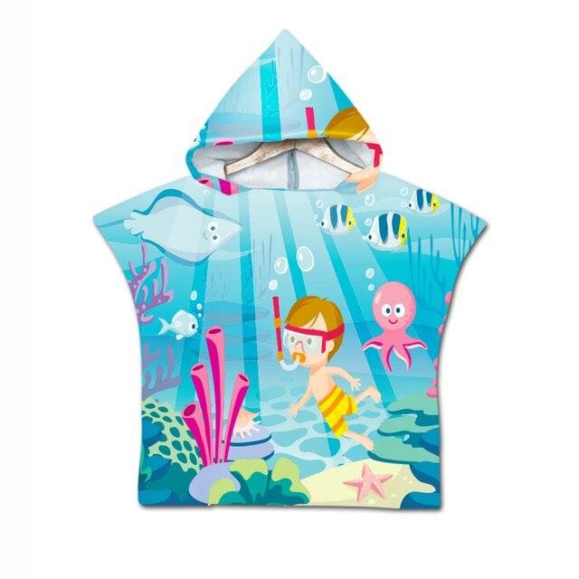 Poncho de plage bébé - poncho-boutique