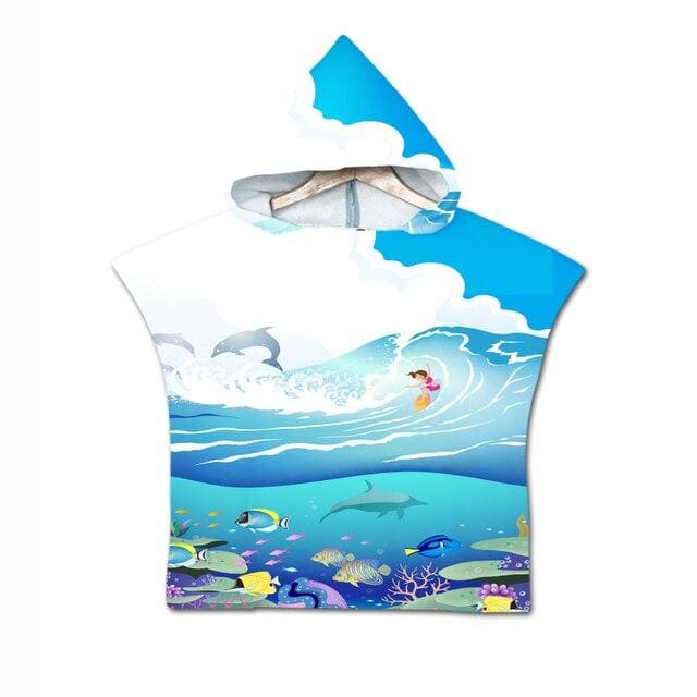 Poncho de plage bébé - poncho-boutique