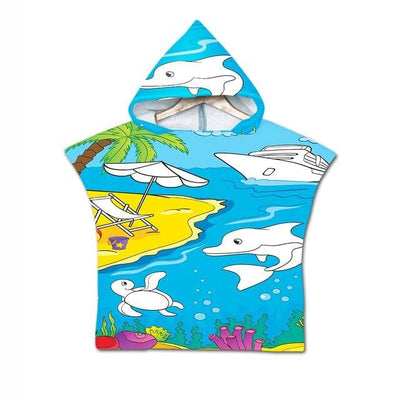 Poncho de plage bébé - poncho-boutique