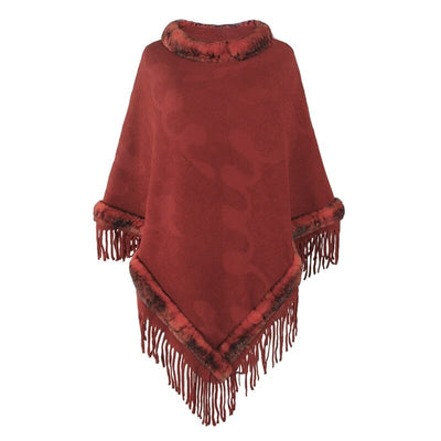 Poncho fourrure femme - poncho-boutique